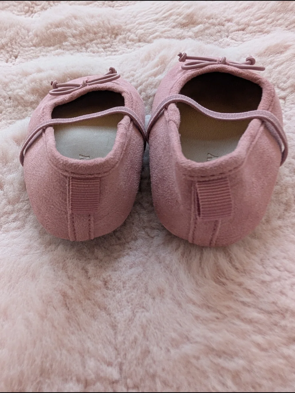 Old Navy Baby Girls Pink Ballet Mary Jane Flats with Bow Size 6-12m